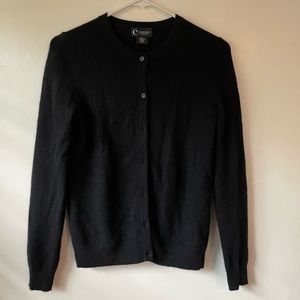 100% 2-ply cashmere cardigan